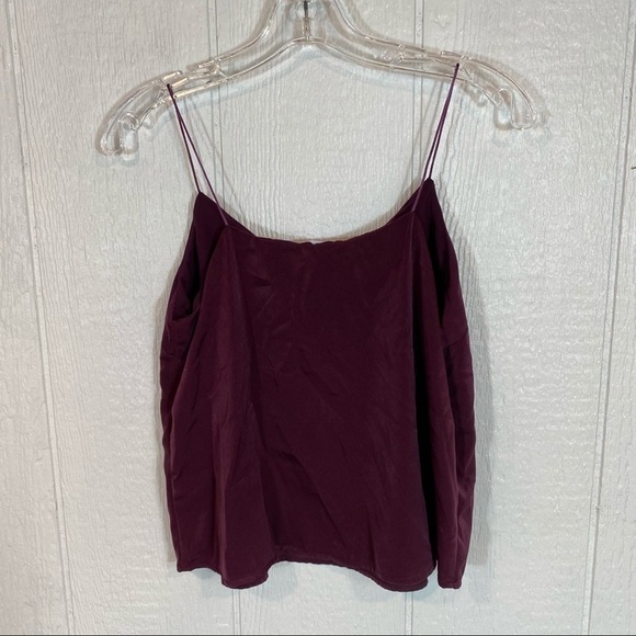 Lush Maroon Red Spaghetti Strap Top Small - Picture 3 of 5